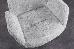 SET 2 SCAUNE ROTATIVE, BALTIC, GRI, METAL SI TESATURA BUCLE, DESIGN MODERN, ARTIM GROUP SELECTION - Img 5