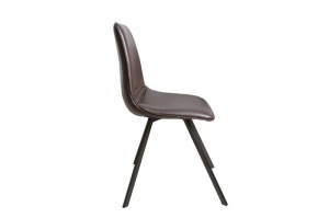 SET 4 SCAUNE, AMSTERDAM, PIELE ECO, MARO, DESIGN RETRO VINTAGE - Img 3
