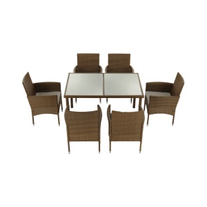 SET DE GRADINA DIN 7 PIESE GARDEN, CREM, STIL MODERN, TK - Img 2