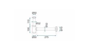 SIFON LAVOAR REA UNIVERSAL, CU DOP TIP CLICK CLACK, AURIU MAT, DIN ALAMA, CALITATE SUPERIOARA - Img 3