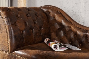 SOFA MARO ANTICHIZAT STIL ENGLEZESC CHESTERFIELD 21628 - DESIGN VINTAGE - Img 3