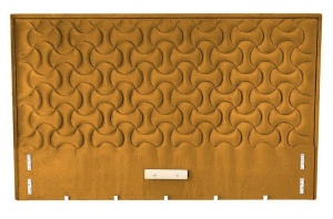 TABLIE PAT, MODULO W2 160, GALBEN MUSTAR, MONOLIT 48, TAPITATA IN CATIFEA - Img 3