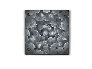 TABLOU DECORATIV POLARIS, 120x120 CM, DIN STICLA SECURIZATA, STIL MODERN - Img 3
