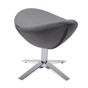 TABURET-SUPORT GRI INCHIS 18 PENTRU PICIOARE EGG SZEROKI VELVET STIL MODERN B2