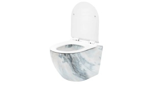 VAS DE TOALETA SUSPENDAT REA CARLOS SLIM GRANIT SHINY, IMITATIE GRANIT, DIN CERAMICA, CALITATE SUPERIOARA - Img 2