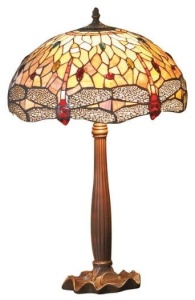 VEIOZA DEOSEBITA TIFFANY, COD DT1634Y+P927, DIN METAL SI STICLA