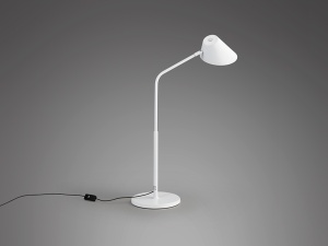 VEIOZA ESINO, CU TELECOMANDA, 77 CM, ALB MAT, DIN METAL SI ALUMINIU, STIL MODERN - Img 4