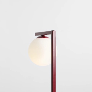 VEIOZA ZAC, 39 CM, ROSIE, DIN STICLA SI METAL, STIL MODERN - Img 2
