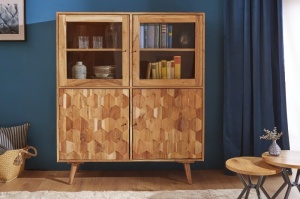 VITRINA/ BUFET LEMN MASIV, MYSTIC 140CM DIN LEMN ACACIA, ARTIM GROUP SELECTION