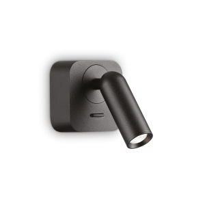 APLICA BEAN AP SQUARE, NEGRU, DIN METAL, STIL MODERN