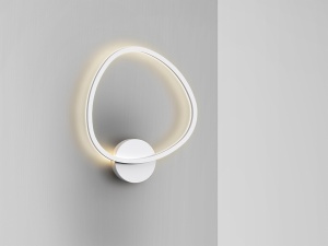 APLICA OPALIS, 46 CM, ALB MAT/OPAL, DIN ALUMINIU SI ACRIL, STIL MODERN - Img 2