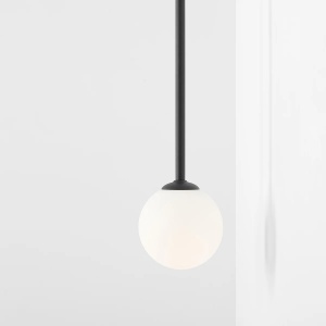 APLICA PINNE, 115 CM, NEAGRA, DIN STICLA SI METAL, STIL MODERN - Img 2