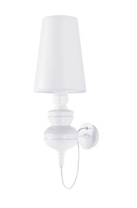 APLICA QUEEN 18, ALBA, DIN ALUMINIU SI PLASTIC, STIL MODERN, B2