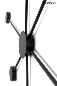 APLICA SHADOW 6 CLOSE NEAGRA, CONFECTIONATA DIN METAL, STIL MODERN - Img 3