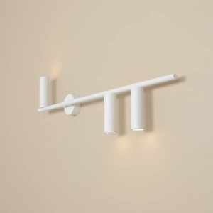APLICA TREVO, 3 BRATE, 26 CM, ALBA, DIN METAL, STIL MODERN - Img 2