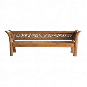 BANCHETA IXOPO REF. 25668, CULOARE NATURALA, STIL RUSTIC, DIN LEMN MASIV DE TEAK, VIC