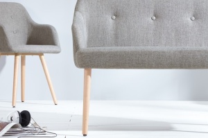 BANCUTA DIN LEMN NATURAL NATURAL/GRI DESCHIS SCANDINAVIA 37925 - DESIGN SCANDINAV - Img 5