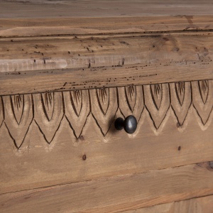 BAR COUNTER REF. 26625, CULOARE NATURALA, STIL CLASIC, DIN LEMN DE PIN RECICLAT, VIC - Img 5