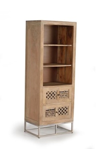 BIBLIOTECA/ORGANIZATOR 160CM, NATURAL, DIN LEMN DE MANGO SI METAL, GINER Y COLOMER
