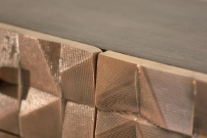 BUFET 140CM, MARO/NEGRU, DIN LEMN DE MANGO SI METAL, GINER Y COLOMER - Img 4