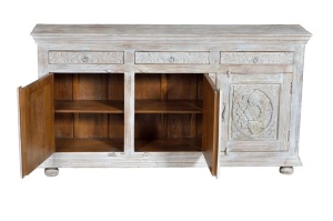 BUFET DESSI 6407, MARO/ALB, DIN LEMN DE MANGO, STIL SHABBY CHIC G&C - Img 2