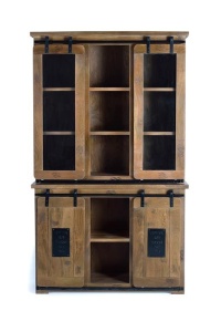 BUFET KIRA 200CM, MARO/NEGRU, DIN LEMN DE MANGO/METAL, GINER Y COLOMER - Img 2