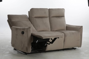 CANAPEA CONFORTABILA TRAVIS 3, BEJ 40, TAPITERIE DIN CATIFEA, CU FUNCTIE DE RABATARE, STIL MODERN, SIGNAL - Img 4