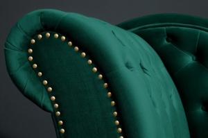 CANAPEA DE COLT/DIVAN CHESTERFIELD 170CM, VERDE SMARALD, ARTIM GROUP SELECTION - Img 5