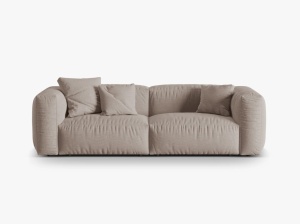 CANAPEA MARTINA, 3 LOCURI, 240 CM, DIVERSE CULORI SI MATERIALE, DESIGN DEOSEBIT - Img 4
