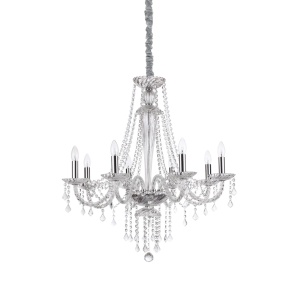 CANDELABRU AMADEUS SP8, TRANSPARENT, DIN STICLA, STIL CLASIC