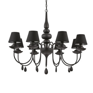 CANDELABRU BLANCHE SP8, NEGRU, DIN METAL, STIL CLASIC