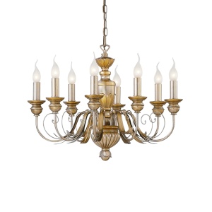 CANDELABRU FIRENZE SP8, AURIU, DIN METAL, STIL MODERN