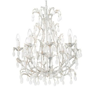 CANDELABRU PRELUCRAT MANUAL CASCINA SP8, ALB, DESIGN CLASIC, IDEAL LUX