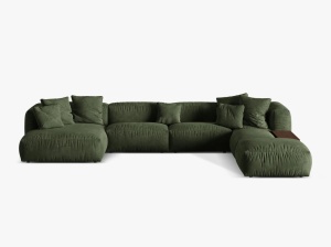 COLTAR MARTINA DREAPTA, 4+ LOCURI, 406 CM, DIVERSE CULORI SI MATERIALE, DESIGN DEOSEBIT - Img 11
