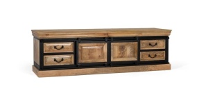 COMODA TV, ARTIM 1908, DIN LEMN DE MANGO SI METAL, DESIGN INDUSTRIAL, ARTIM GROUP SELECTION - Img 3