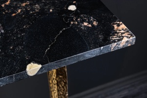 CONSOLA, OMEGA, 80CM, MARMURA NEAGRA SI RAMA AURIE REALIZAT MANUAL, ARTIM GROUP SELECTION - Img 5