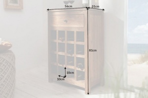 DULAP DE VINURI 56X81CM, LEMN RECICLAT, ARTIM GROUP SELECTION - Img 7