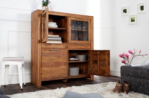 DULAP DIN LEMN MASIV LAGOS 22685 DIN LEMN MASIV DE TRANDAFIR DESIGN RUSTIC - Img 2