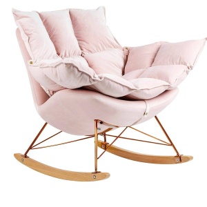 FOTOLIU BALANSOAR SWING VELVET, ROZ, TAPITERIE DIN CATIFEA, STIL MODERN, B2