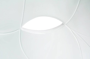 FOTOLIU CONFORTABIL NEMO FACE CHAIR, ALB, DIN FIBRA DE STICLA, STIL MODERN - Img 7