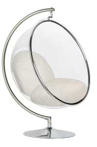 FOTOLIU DE RELAXARE, BUBBLE STAND 2, METAL, ACRIL SI PERNA BEJ, STIL MODERN, KH