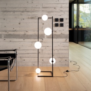 LAMPADAR ANGOLO PT5, NEGRU, DIN METAL, STIL MODERN - Img 2