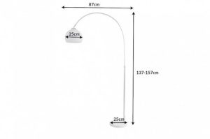 LAMPADAR BIG BOW ALB 170/180 CM COD 35596 DESIGN MODERN