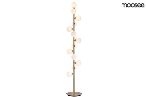 LAMPADAR COSMO, DIN METAL SI STICLA, AURIU/ALB, B2