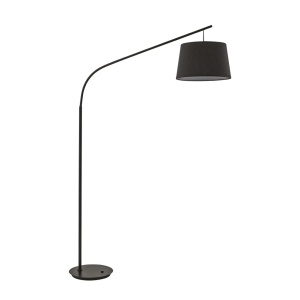 LAMPADAR DADDY PT1, NEGRU, DIN METAL, STIL MODERN