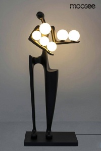 LAMPADAR EXCLUSIVIST 171CM, HUMAN DREAMER, FIBRA DE STICLA SI ABAJUR DE STICLA