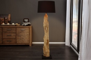 LAMPADAR ROUSILIQUE 17321 NEGRU/NATURAL DESIGN RUSTIC