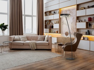 LAMPADAR SELENE, 200 CM, NEGRU MAT, DIN METAL SI STICLA, STIL MODERN - Img 2