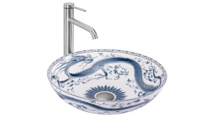LAVOAR REA KIOTO, 40 CM, MULTICOLOR, DIN CERAMICA, CALITATE SUPERIOARA - Img 5