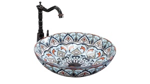 LAVOAR REA MEXICO, 40 CM, MULTICOLOR, DIN CERAMICA, CALITATE SUPERIOARA - Img 7
